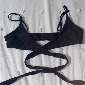 Black Wrap Around Bikini Top